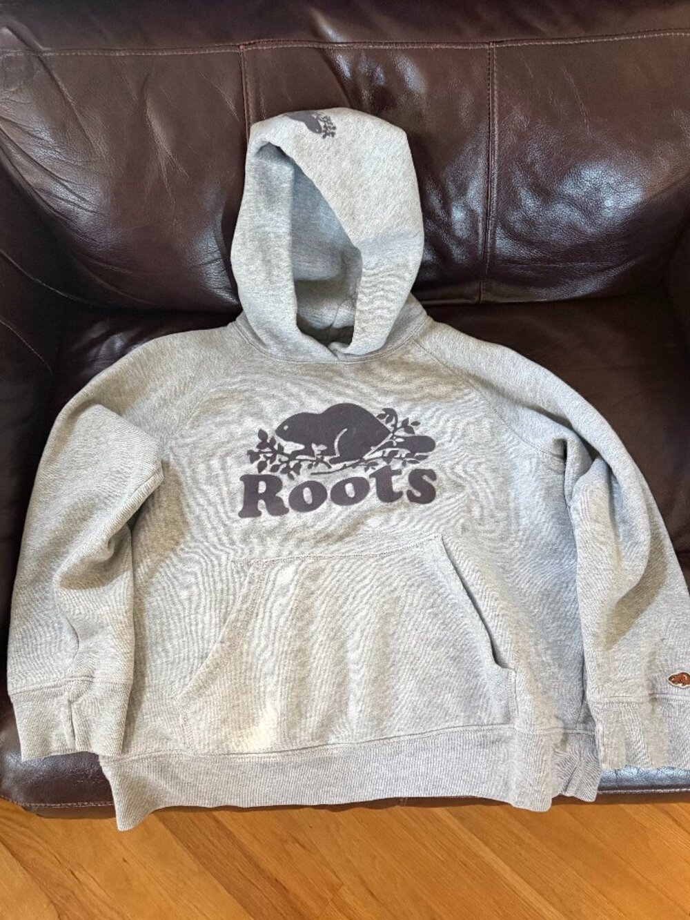 ROOTS - Grey Hoodie - Youth Size XL